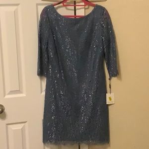 Grey lace dress